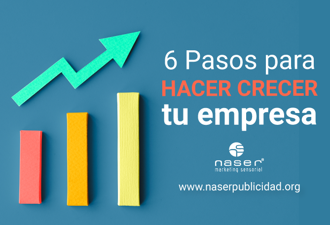 6 pasos para hacer crecer tu empresa Naser Publicidad Agencia en Bogotá