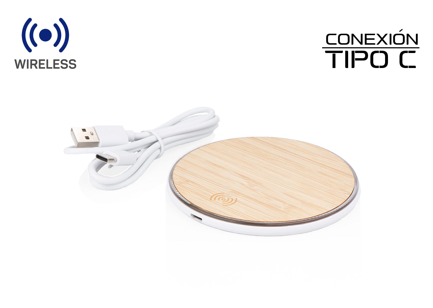 Cargador Wireless Bambú - Image 4