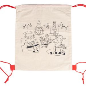 Bolsa para colorear Santa